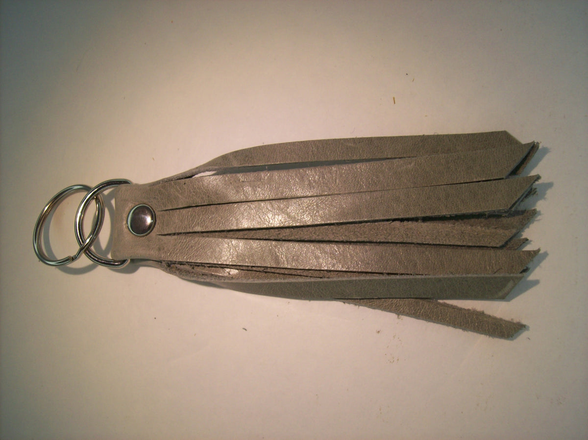 Leather Fringe Keychain