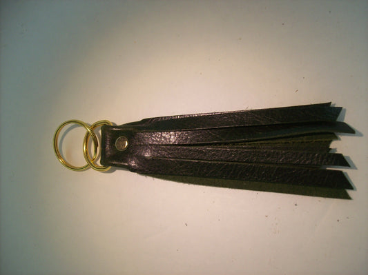 Leather Fringe Keychain