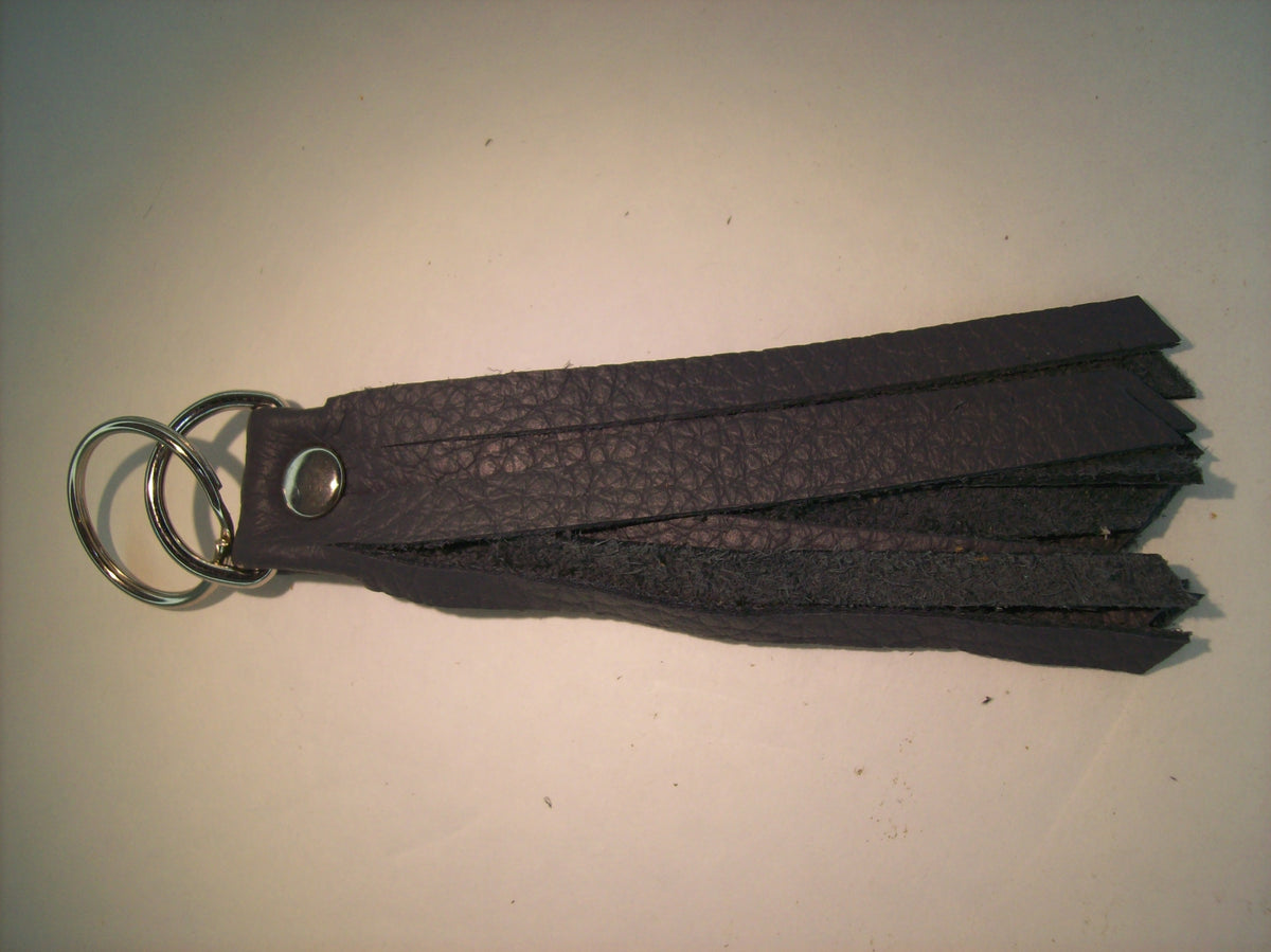 Leather Fringe Keychain