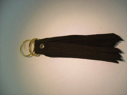 Leather Fringe Keychain
