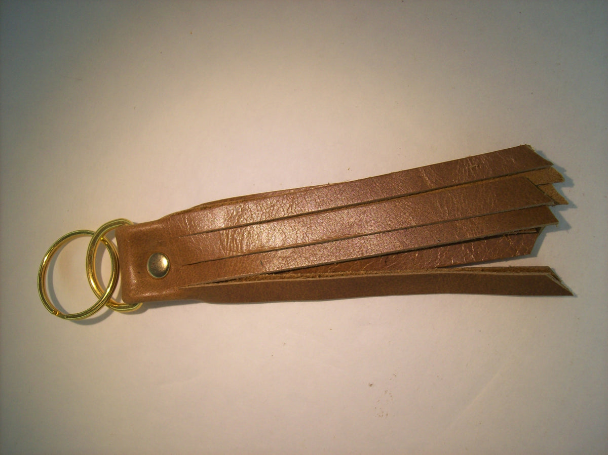 Leather Fringe Keychain