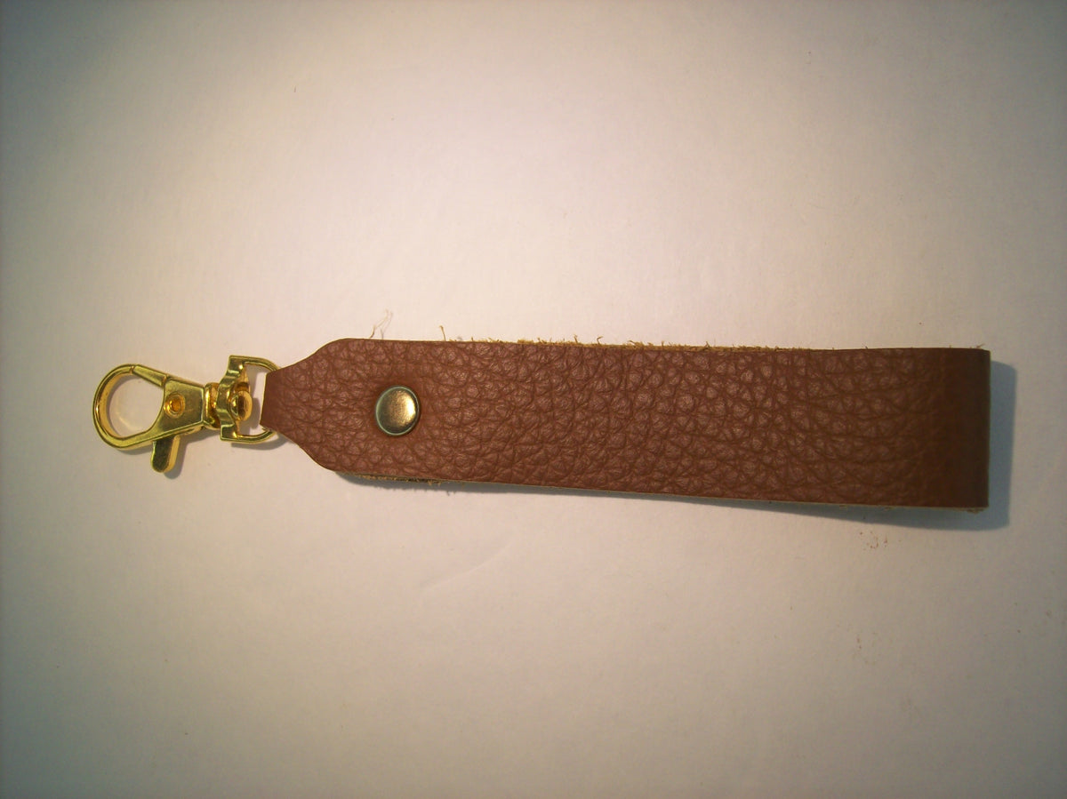 Plain Mini Leather Keychain